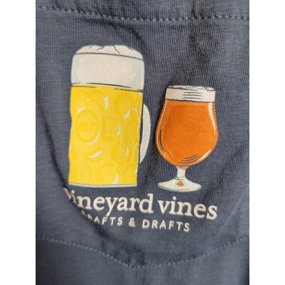 Vineyard Vines Mens Crafts and Drafts Long Sleeve T-Shirt Size L - Picture 2 of 6